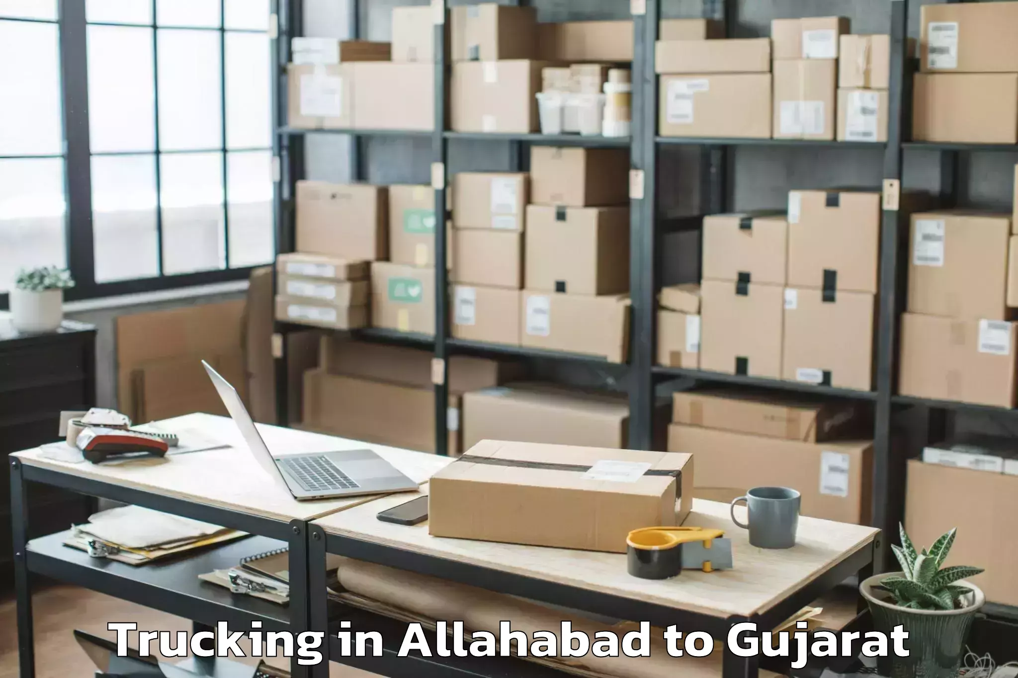 Affordable Allahabad to Dhasa Trucking